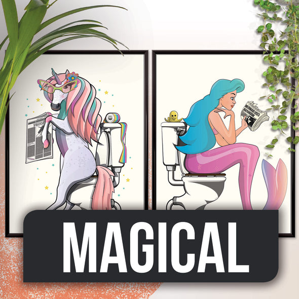 Magical Bathroom Posters