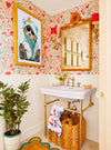 Meerkat in Bath Towel, funny Bathroom poster, wall art home decor print