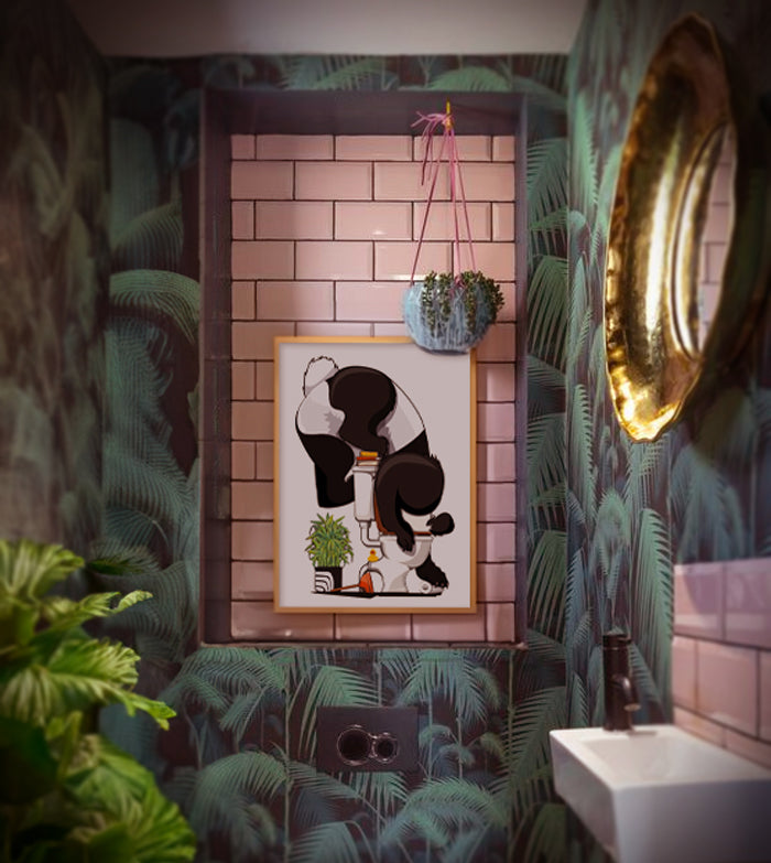 Panda Head Wall Decor