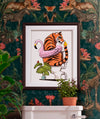 Tiger Using the Toilet, funny bathroom home decor poster