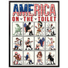 United States of America Icons on the toilet Poster