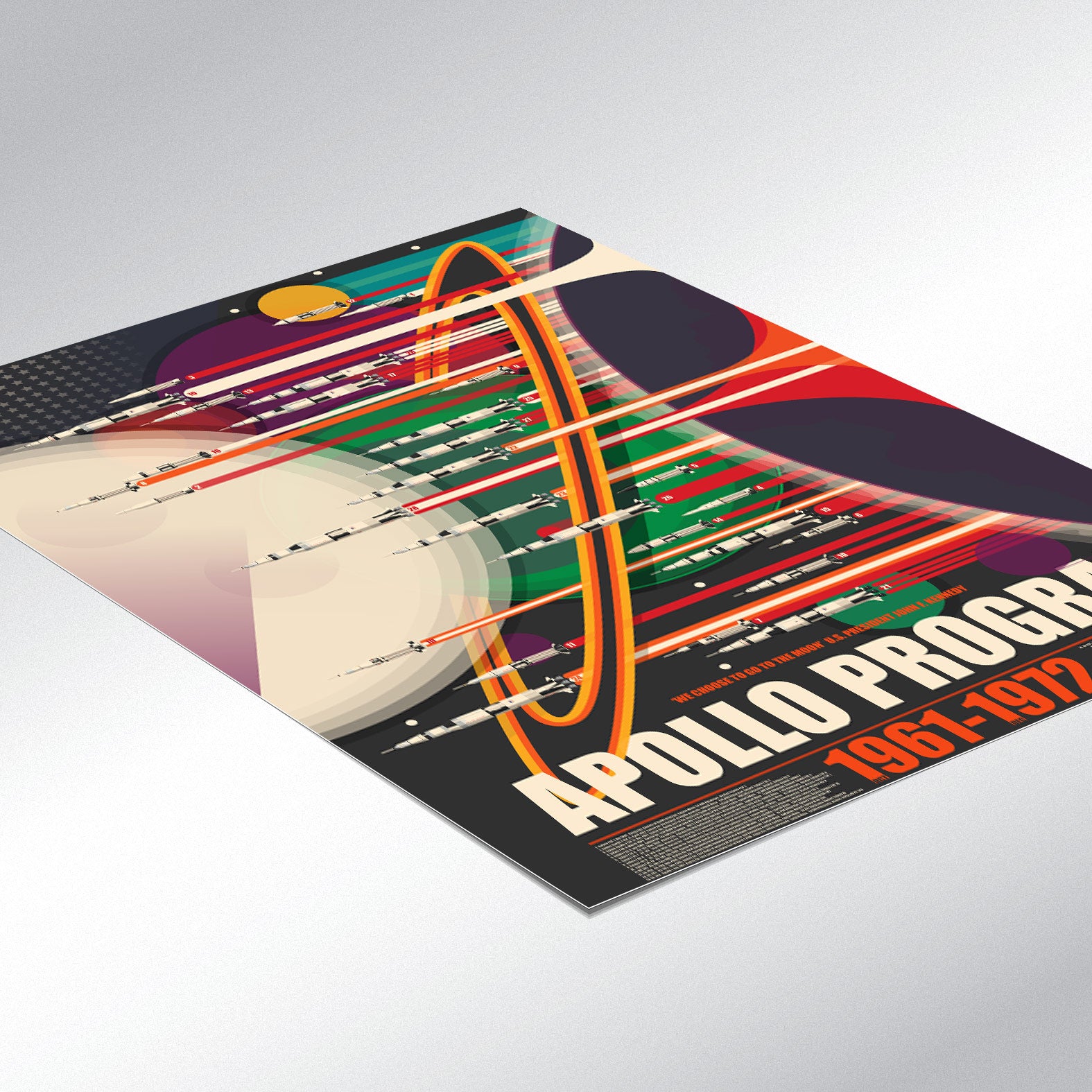 Apollo Program Posters Apollo Mission Space Moon Landing Poster - wyatt9.com