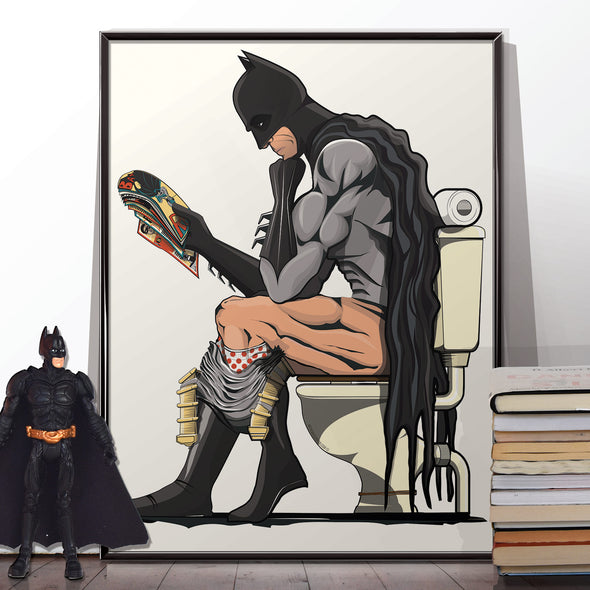 Batman & Catwoman Bathroom Poster Set