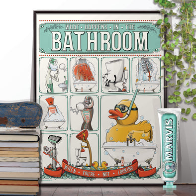 Bathroom Objects in Bathroom, toilet humour