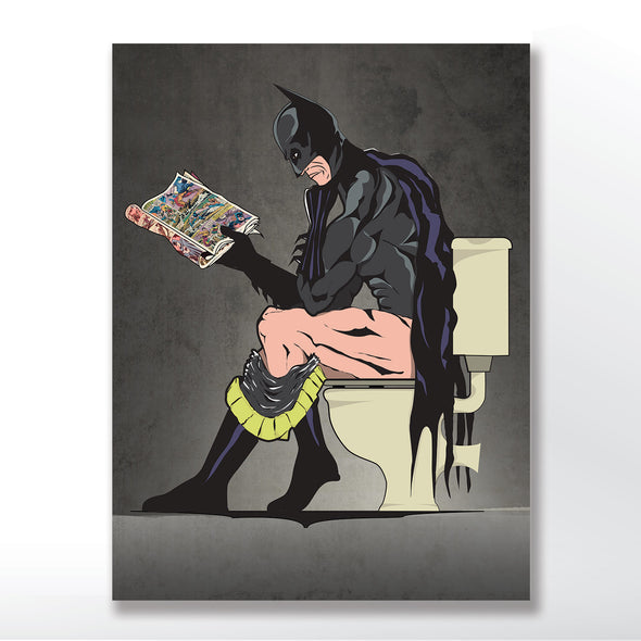 Batman  bathroom wall art poster. wyatt9.com