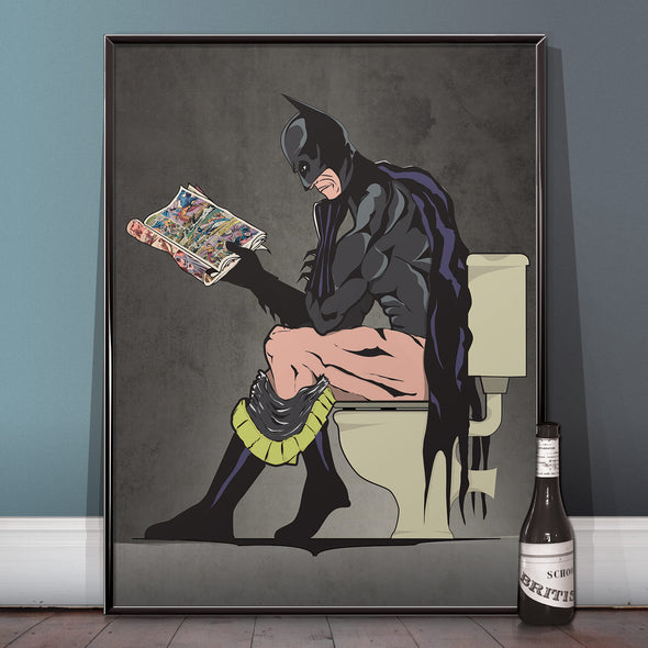 Batman bathroom toilet poster. wyatt9.com