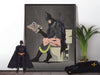 Batman and catwoman bathroom wall art poster. wyatt9.com