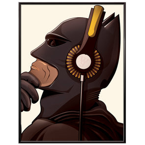 The Batman Music Headphones poster print - wyatt9.com