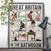 Britain in the bathroom Poster