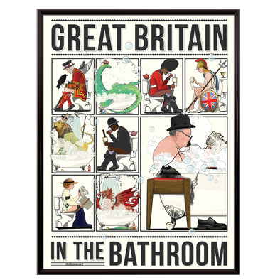 Britain in the bathroom Poster