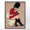 British soldier toilet poster. wyatt9.com 30x40cm, 18x24 inch, 24x36 inch