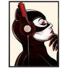 Catwoman Music Headphones poster print - wyatt9.com