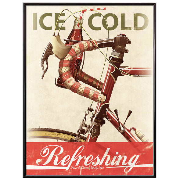 Bicycle Coca Cola Advert Poster