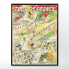 Vintage Tour de France Bicycle Poster three sizes 30x40 cm, 18x24 inches, 24x36 inches