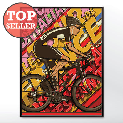 Giro Tour de france Vuelta a España cycling poster wyatt9.com