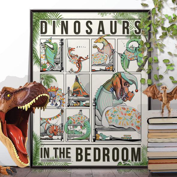 Dinosaurs in the bedroom
