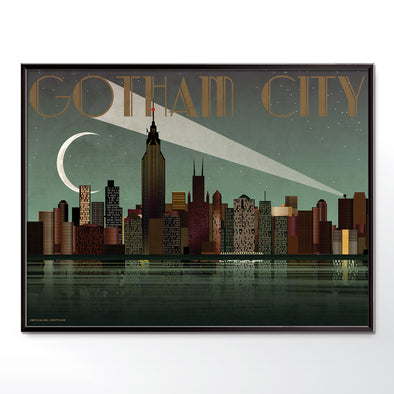 Batman Gotham city poster wall art print wyatt9.com
