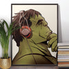 The Incredible Hulk Music Headphones poster print - wyatt9.com