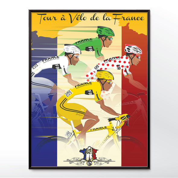 Tour de france yellow jersey poster wall art print - wyatt9.com