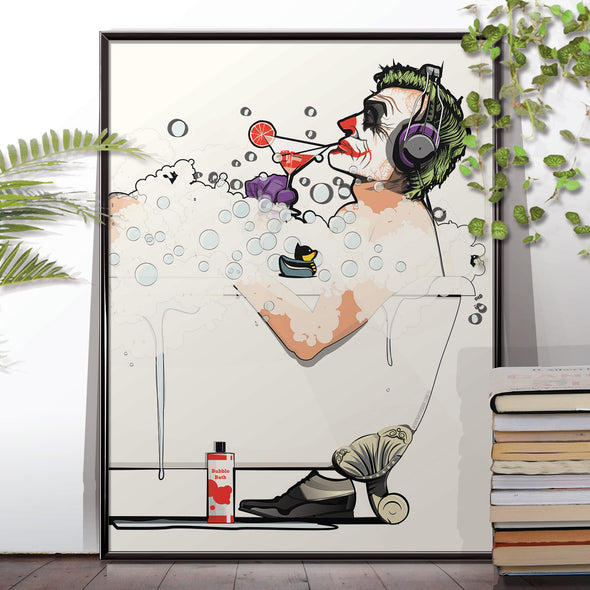 Joker in the bath Poster