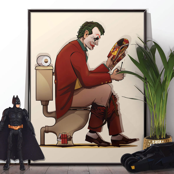Joker Toilet Bathroom Poster
