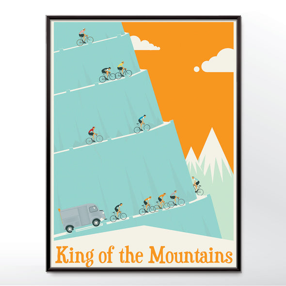 poster king of the mountains cycling tour de france wall art print wyatt9.com