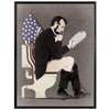 Abraham Lincoln Toilet Poster dark