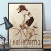 World Champion Poster Lion Hearted Bicycle Print