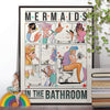 Mermaids in the bathroom poster