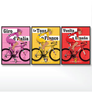 Tour De France, Giro D'Italia and Vuelta a España Posters