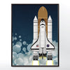 Nasa space shuttle poster launch - wall art print - wyatt9.com