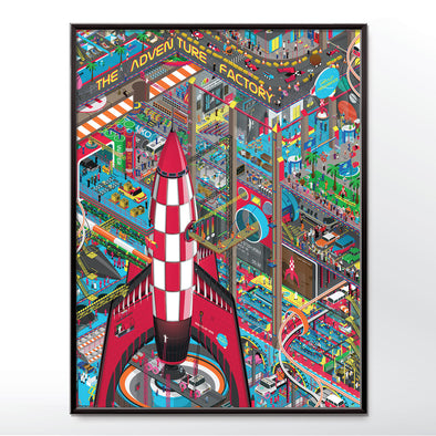 Space Tourism Rocket Launch Poster, wall art print - wyatt9.com