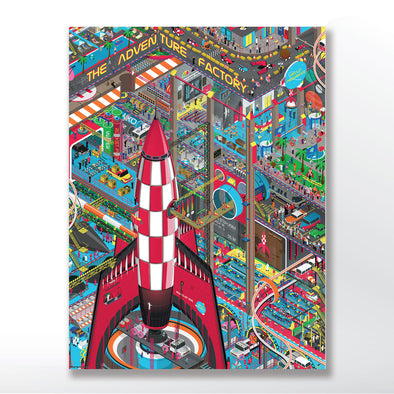 Space Tourism Rocket Launch Poster, wall art print - wyatt9.com