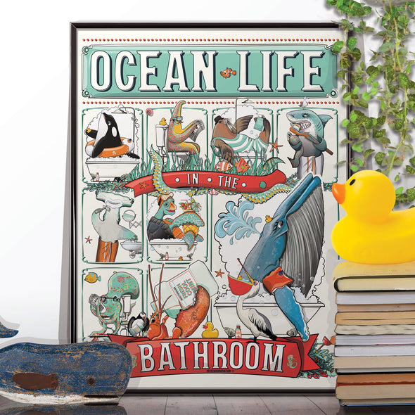 Ocean Sea Life in the Bathroom