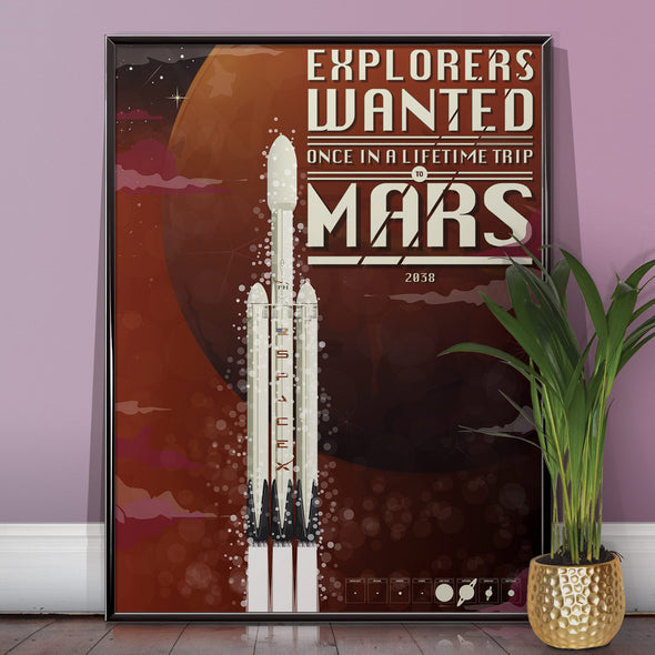 Space Rocket Poster set