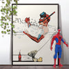Spider-man in Bath Bathroom Poster
