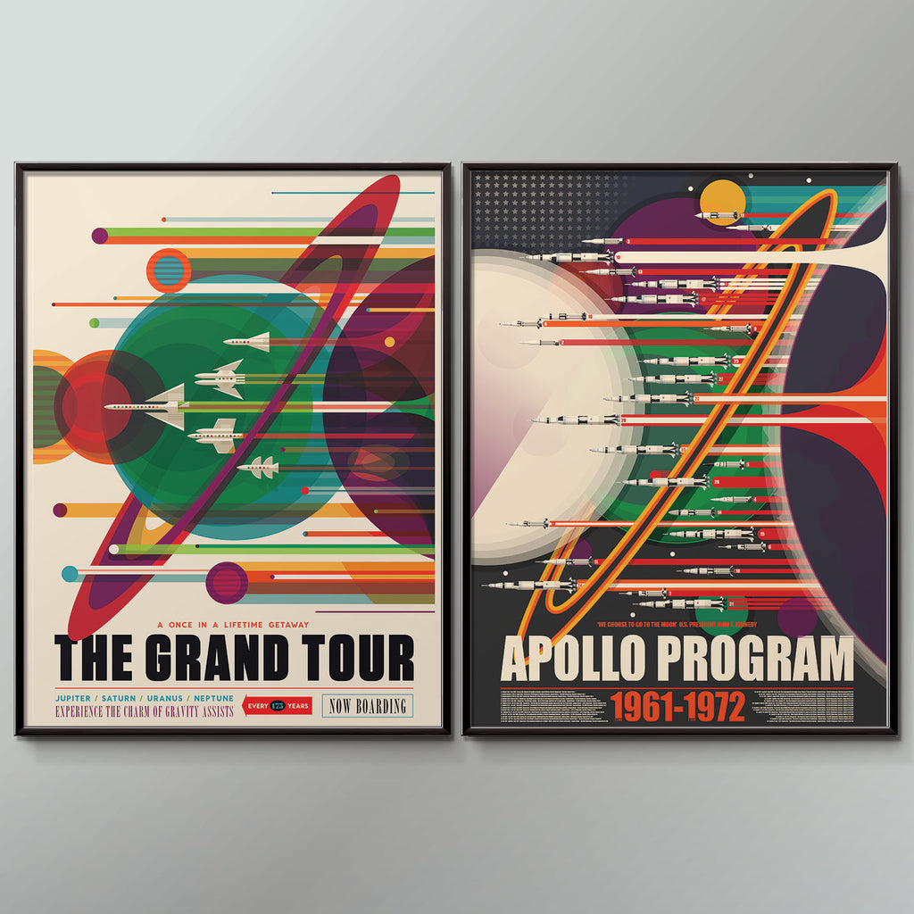 Grand Tour Space Tourism Poster Set 