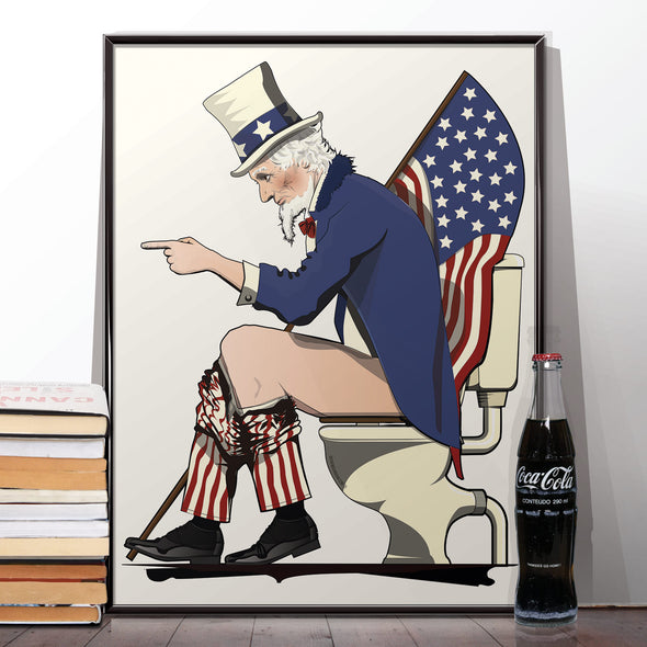 Uncle Sam Toilet Poster