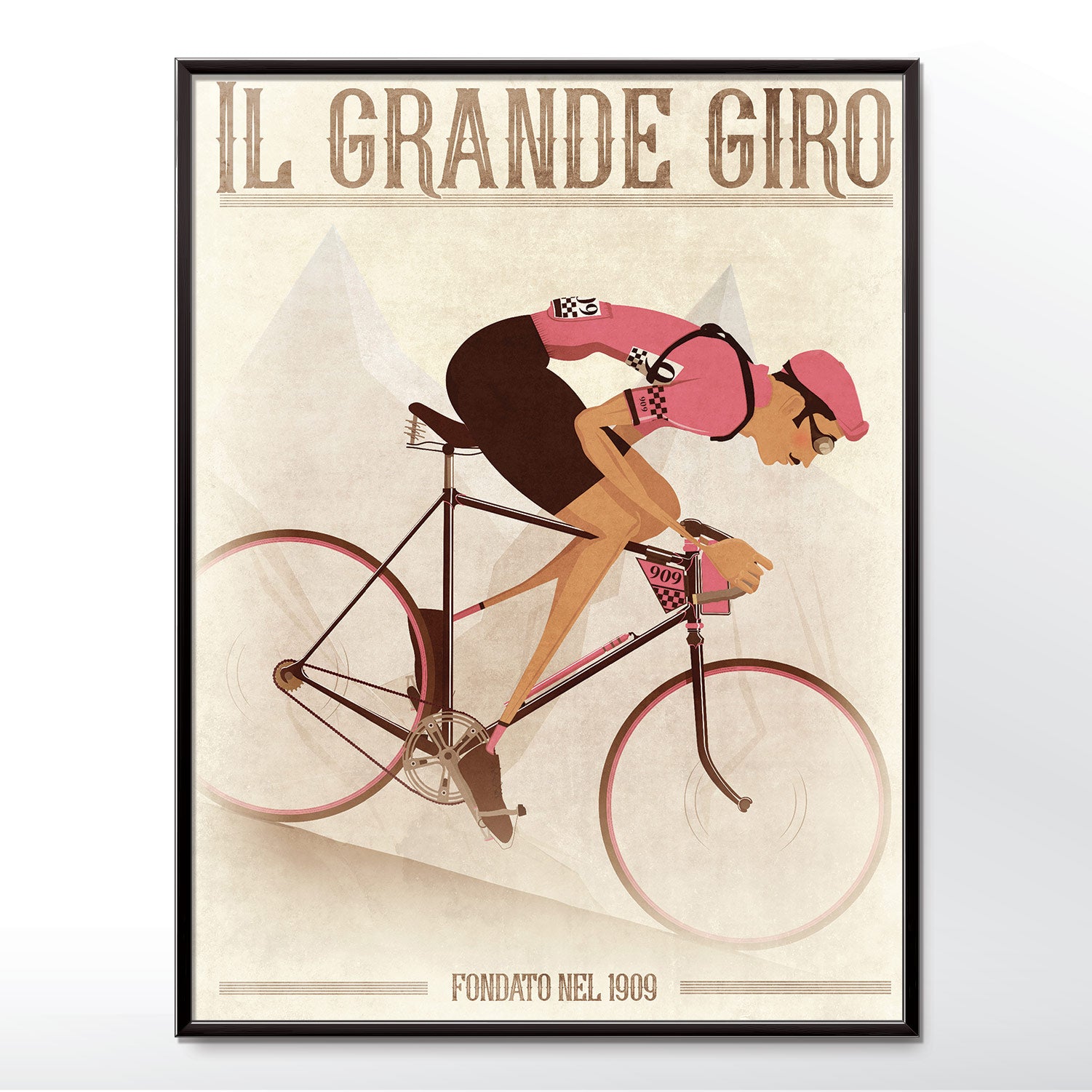 rennrad vintage poster Giro D'Italia Vintage Style Poster