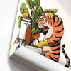 Tiger Cleaning the Toilet, funny bathroom home decor poster