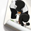 Panda Bear Head in Toilet, funny bathroom poster, wall art home decor print
