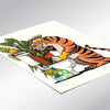 Tiger Cleaning the Toilet, funny bathroom home decor poster