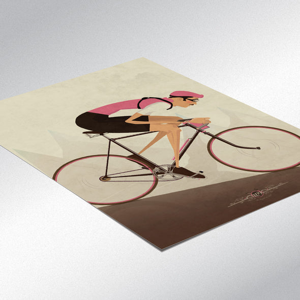 Vintage cyclist poster